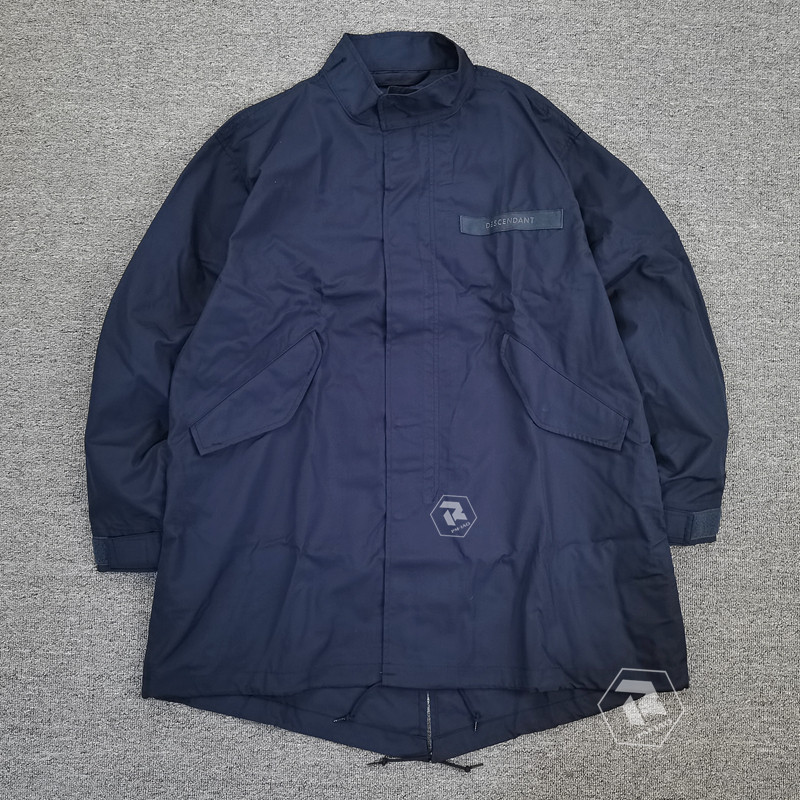 DESCENDANT D51風衣夾克男款潮風中長款外套多口袋免燙設計