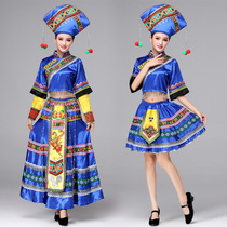 Guangxi Zhuang adult dance clothing female Yao ethnic Yi ethnic minority clothing performance clothing clothing womens clothing