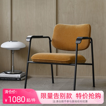 JOLOR Nordic original design Modern minimalist Living room Balcony Armrest Soft Bag Fabric single sofa Leisure chair