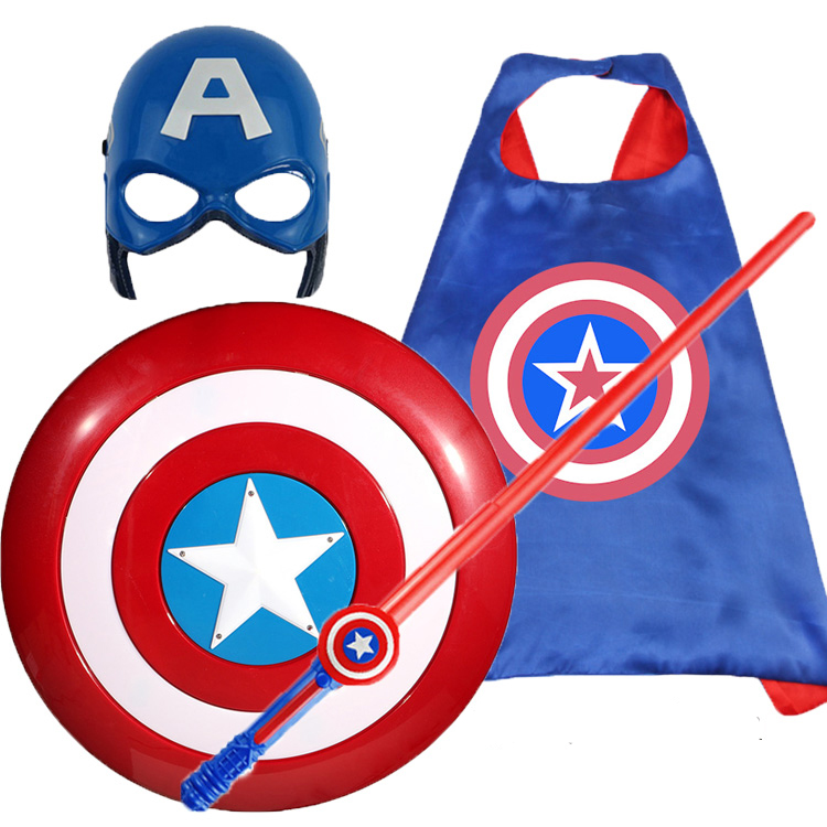 Sound and light Captain America shield shield mask large children's toy cos anime play boy gift equipment