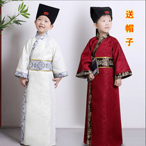 Young childrens costumes Hanfu boys and boys Song Dynasty Tang Dynasty ancient poets ancient poems recitation performance costumes