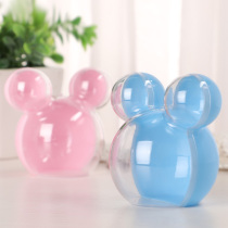 Personality Creative mouse head candy box Mickey Mouse storage box plastic translucent packaging childrens birthday gift