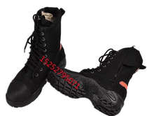 Training boots canvas pitted rescue boots fire new particle climbing rope sole light soft bottom competition with non-slip