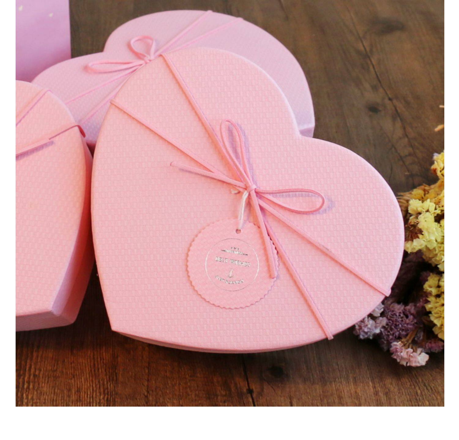 520心形礼物盒空盒爱心盒子生日礼盒仪式感小号口红礼品盒高级