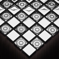 Silver mirror crystal glass mosaic tile background wall entrance restaurant bar bathroom small wall tile stickers