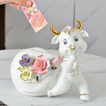 Year of the Ox piggy bank bank savings can be available for creative children adults with pocket money birthday gifts gifts