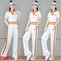 High-end celebrity sports suit female student small age-reducing fashion two-piece summer salt girl casual wear
