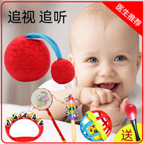 Chasing black and white ball baby visual ball vision training toy red puzzle newborn baby red ball