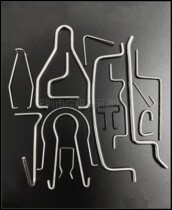 Custom S hook hook Stainless steel hook C hook D buckle U-shaped metal slot hook Letter hook