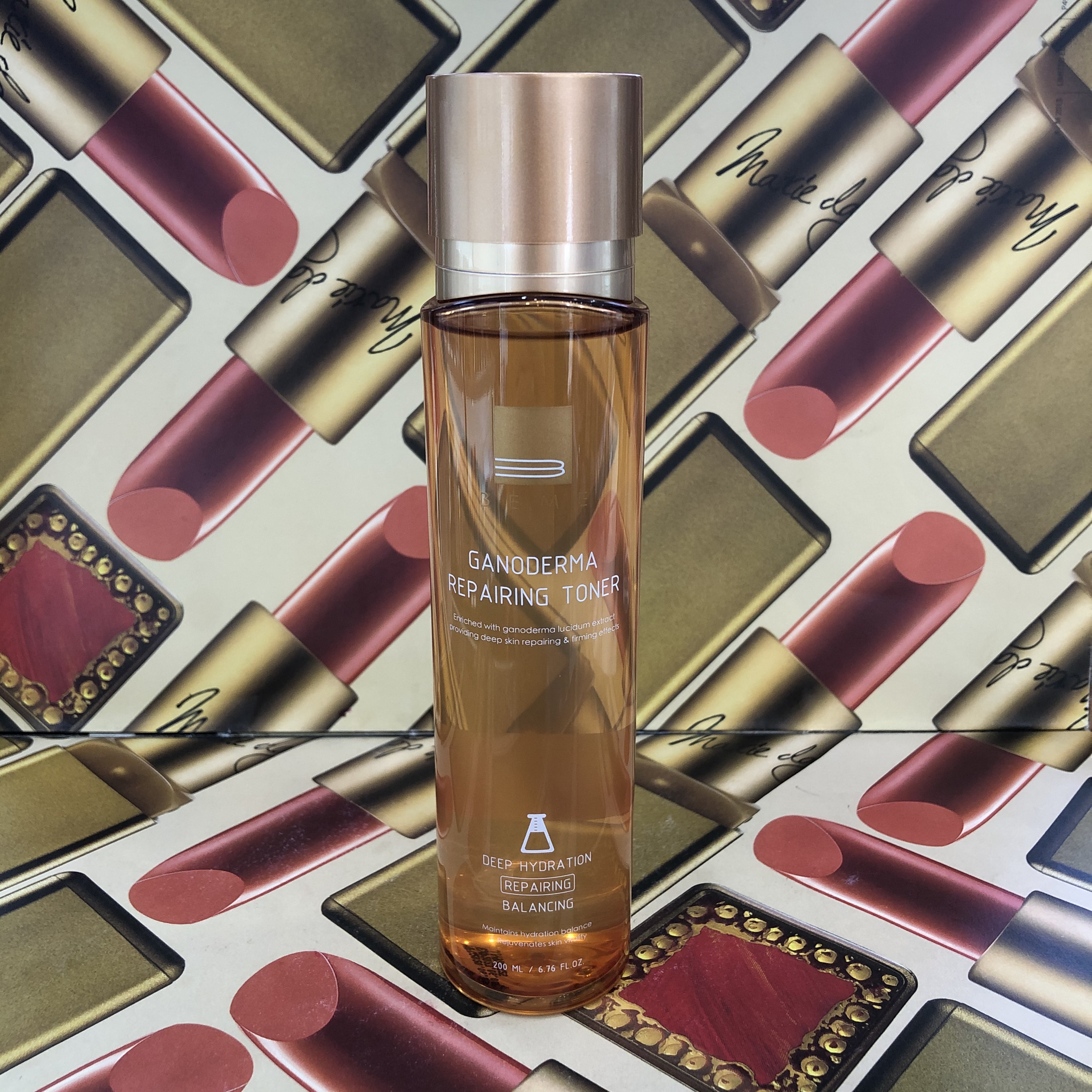 蓓慕灵芝臻萃水灵水爽肤水补水保湿敏感肌修护温和唐三彩化妆品