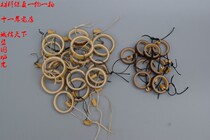 Boutique Natural Plum PRINCESS BAMBOO OLD COAL BAMBOO HANDLEBAR FITTING ROPE JADE BAMBOO RING HANGING ROPE WITH HAND WOVEN BAMBOO SCULPTURES TO PLAY WITH BAMBOO RINGS