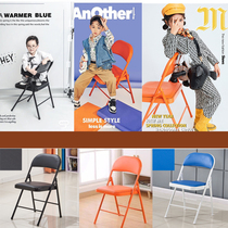 Childrens studio decoration photography photo props creative folding color wrought iron chair theme decoration fashion trendy children