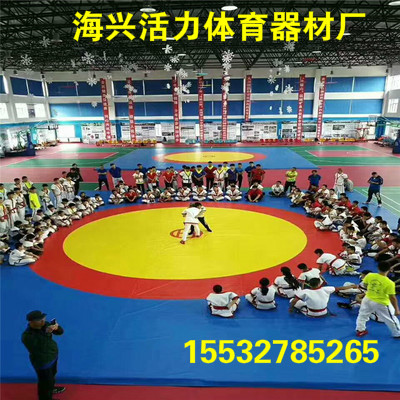 Wrestling mat cover single PVC anti-slip match cover cloth judo mat martial arts scattered boxing taekwondo Down