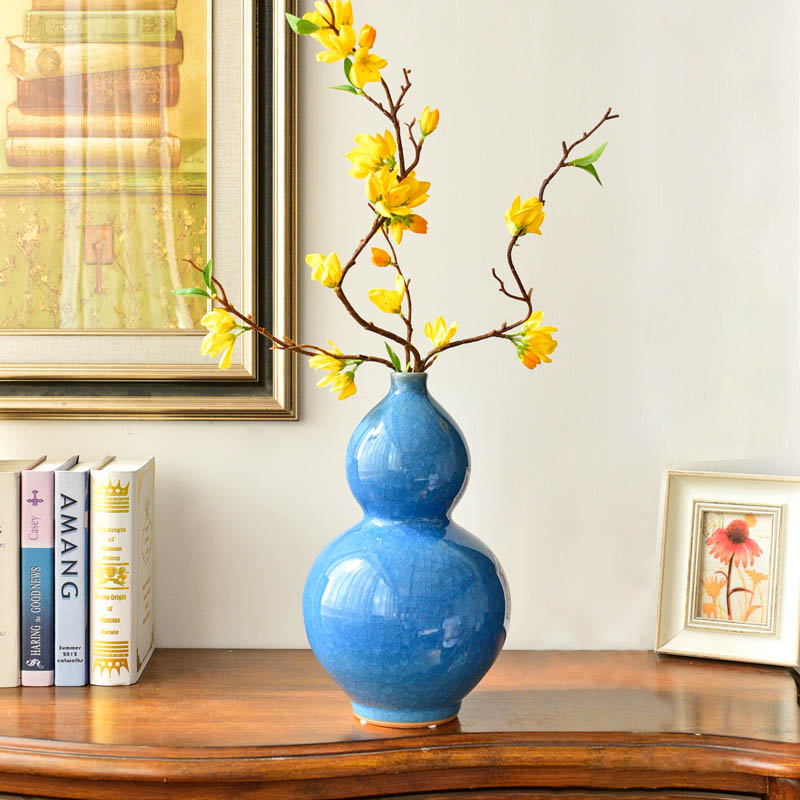 New Chinese style borneol porcelain furnishing articles zen gourd vases home sitting room porch TV ark, rich ancient frame decoration decoration