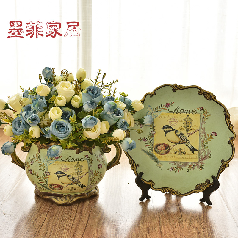 Europe type TV ark, furnishing articles household act the role ofing is tasted ceramic vases, flower art American sitting room porch ark adornment ornament