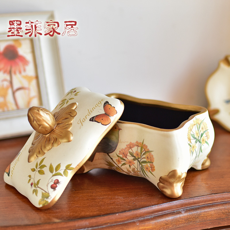 American ceramic furnishing articles Europe type restoring ancient ways jewelry box storage tank sitting room ark, TV ark, decoration home decoration