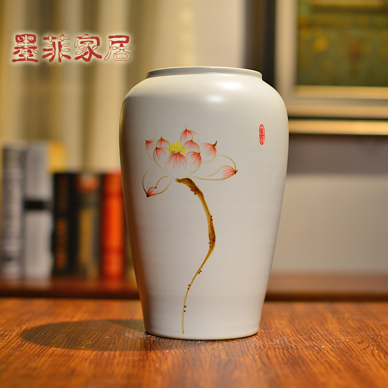 Jingdezhen modern new Chinese style ceramic vases, flower arranging TV ark, wine furnishing articles, the sitting room porch decoration decoration