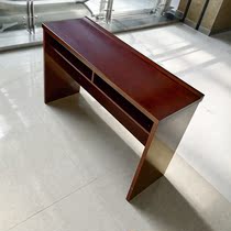 Wuhan long bar Workbench modern simple long table meeting table and chair combination hall table training table patent leather bar table