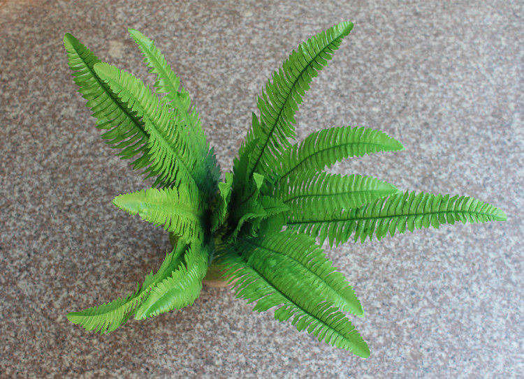 家居装饰仿真花假花绿植婚庆花艺落地摆放花卉蕨类植物18叶波斯草