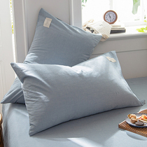 Thickened 100 pure cotton pillowcase pair of clothes 48cm74 all-cotton pillowcase 40x60 home latex mens all-season universal