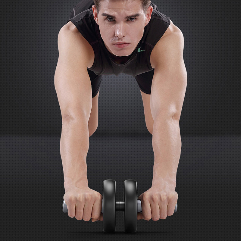 多功能静音健腹轮腹肌轮收腹滚轮家用锻炼健身器材男运动腹部滑轮