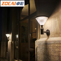 Solar wall lamp Household garden lamp Outdoor waterproof Balcony door lamp Outdoor garden villa lamp Super bright led