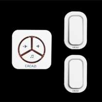 Two drag and one wireless doorbell volume adjustable 48 music adjustable to silent flash prompt waterproof