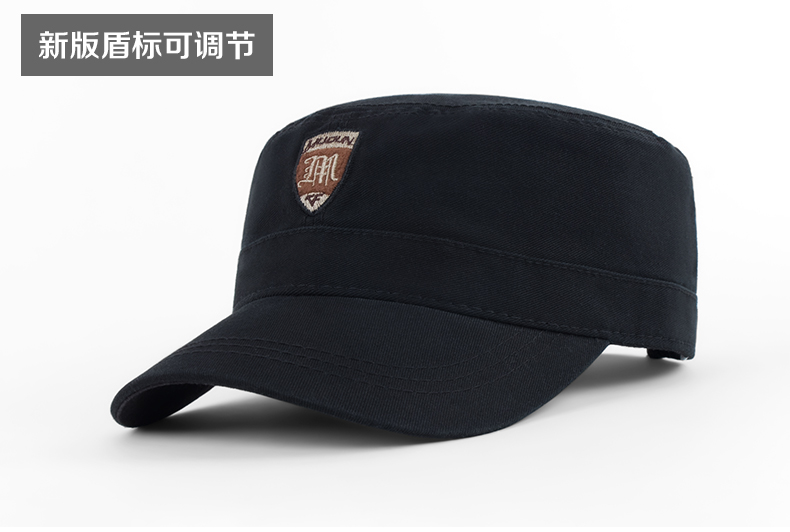 男士帽子春秋户外运动韩版潮平顶帽冬天军帽时尚休闲太阳帽冠师傅