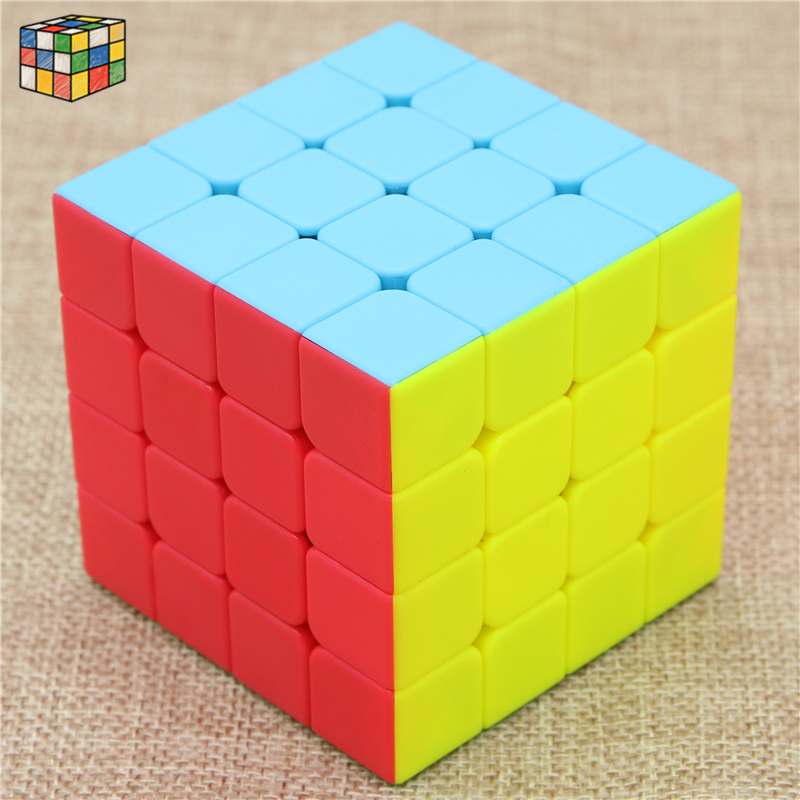 四阶.奇艺〗启源s四阶魔方4阶魔方免贴纸实色手感顺滑结构稳固