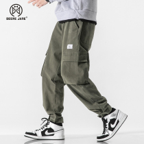 men's trendy ins loose spring 2021 fashion all match handsome sports casual trousers