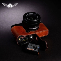 Taiwan TP leather Fuji X-T100 camera bag XT100 leather case protective cover handle retro handmade cowhide