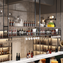 Bar wrought iron hanger upside down goblet rack wine cabinet hanging wine rack hanger decorative storage rack shelf