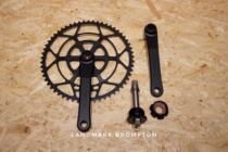 TI PARTS BROMPTON CNC 7075 one-piece square hole small cloth tooth plate 451g 47 53 57T