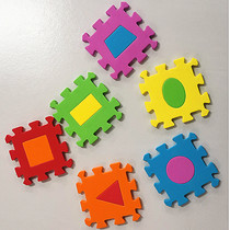 EVA Geometric Graphic Children Cognition Collage Operation Solid Toy Nursery Regional Activity Puzzle Computing area