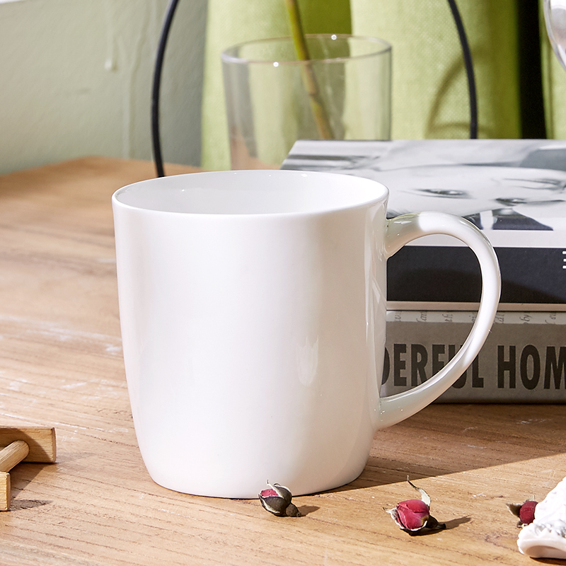 Ipads China mugs white household contracted porcelain cups, ceramic cup getting breakfast cup white office cup