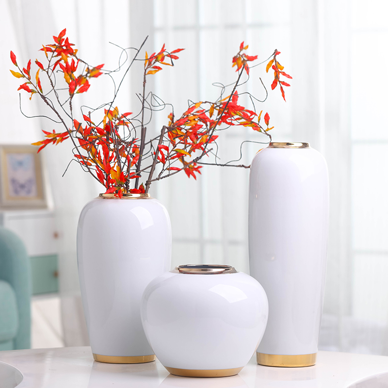 American ceramic vases, table light key-2 luxury furnishing articles wind the sitting room porch TV ark, European modern household soft adornment