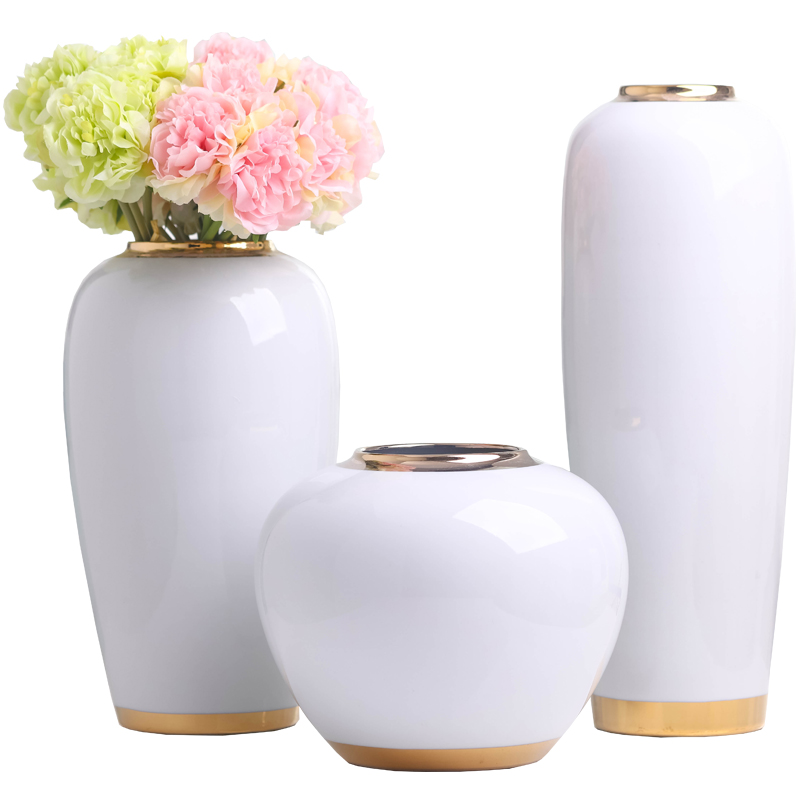 American ceramic vases, table light key-2 luxury furnishing articles wind the sitting room porch TV ark, European modern household soft adornment