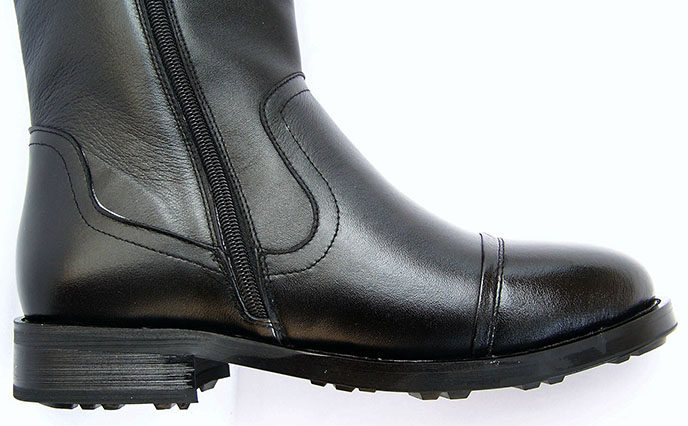 马靴 男靴子高筒真皮 牛皮阅兵靴 仪仗队靴 男长军靴 骑士皮靴