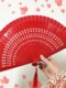 1 무료 배송 날개 chun 댄싱 나무 칩 팬 7 인치 접이식 팬 스페인어 책 Jian Dance Red Doubleded Dance New Fan 1 무료 배송 날개 chun 댄싱 나무 칩 팬 7 인치 접이식 팬 스페인어 책 Jian Dance Red Doubleded Dance New Fan