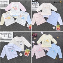 Baby Beilele male and female child Summer ultra-thin Pure Cotton Bamboo Fiber Long Sleeve Underwear Baby Bao Air Conditioning Single single blouse