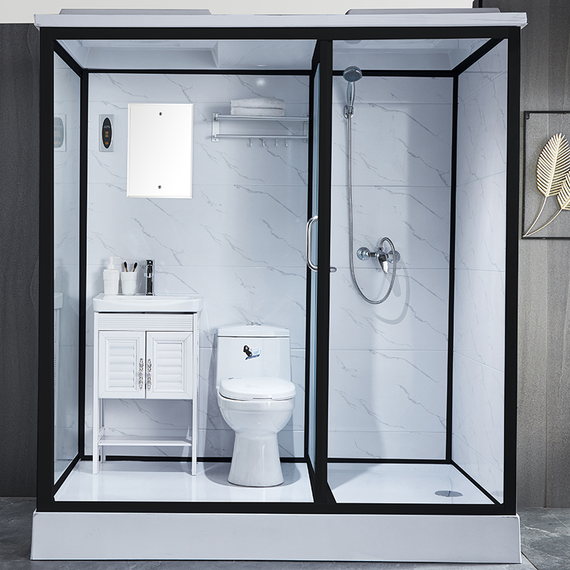 Powder room One-piece shower room Dry and wet separate bathroom Household mobile toilet Bath room Bathroom