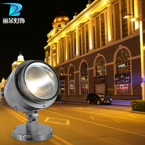 Round Pitcher Shooting tree light outdoor waterproof door head sign illuminated tree Landscape led outdoor projection lamp illuminated wall lamp