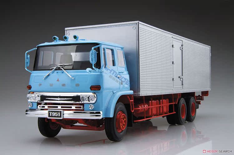 恒辉模型 青岛社 05204 1/32 三菱fuso t951n货柜车