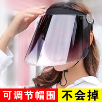Summer bicycling electric bottle car sunhat lady sunscreen sunscreen anti-UV air top hat blocked rain electric welding cap man