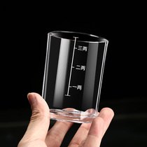 European style lead-free glass glass goblet 2-3 two with scale white glass household wine cup foreign wine cup two or two Cup shelf