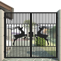 Iron Gate Gartage Garden Garden Garden Fence Fence New Chinese Single Double Open Theft Door