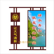 Outdoor waterproof street light pole light box manufacturers China knot value Billboard double-sided street light advertising Road flag customization