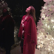 Great joy (starry sky coat) limited thickened wool coat warm and nice feeling double face great coat