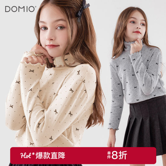 Girls' base shirt autumn and winter new children's plush cotton top medium-sized children's long-sleeved T-shirt turtleneck autumn clothes children's clothing
Girls' base shirt autumn and winter new children's plush cotton top medium-sized children's long-sleeved T-shirt turtleneck autumn clothes children's clothing