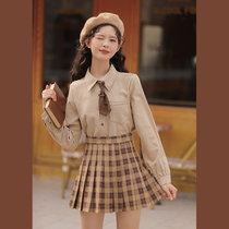 Lingjiu French sweet college style shirt womens spring 2022 design sense niche underwear chic top